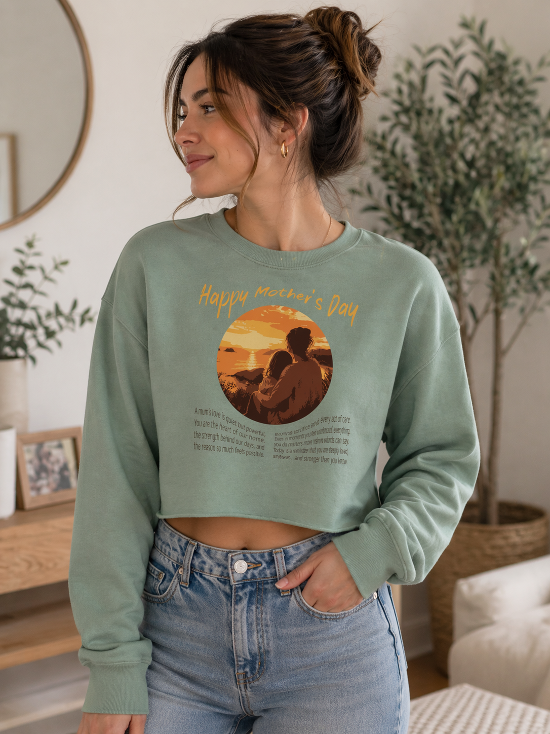 Mother’s Day Cropped Sweatshirt