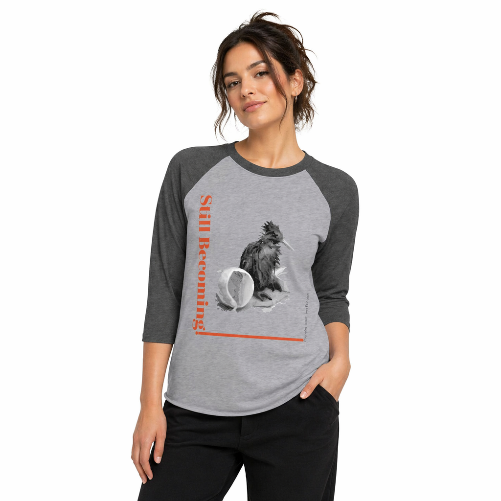 Still Becoming Raglan Tee Kiwi Hatch Graphic
